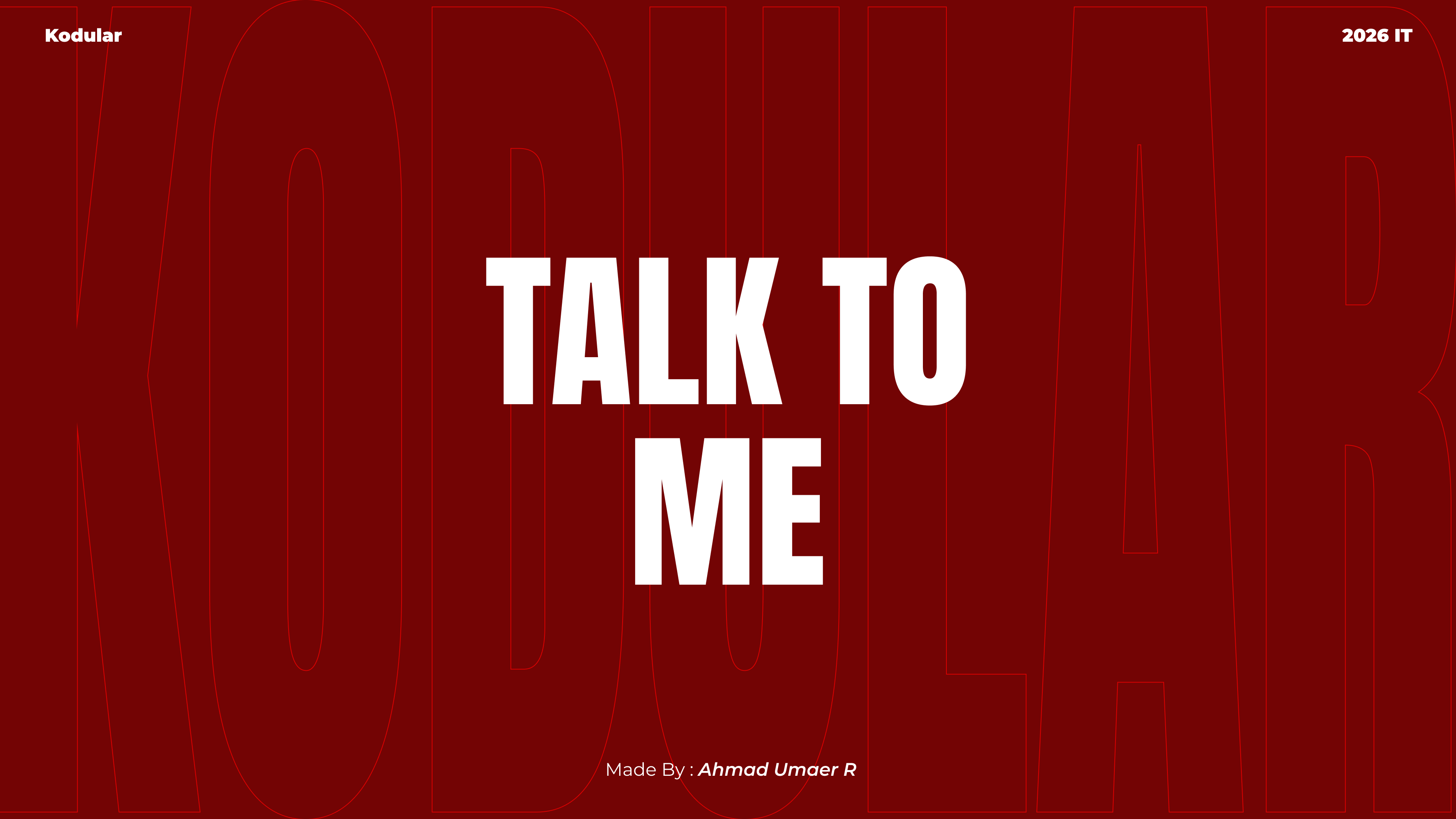 Talk To Me